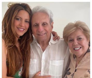 Shakira y sus papás