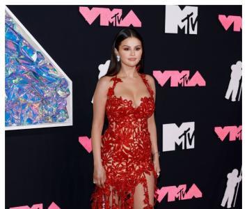 MTV VMA’s 2023: Selena Gómez vestido rojo que usó