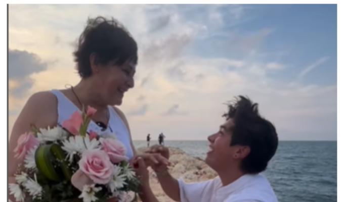 Alina Lozano y Jim se casaron: video de los dos en la playa