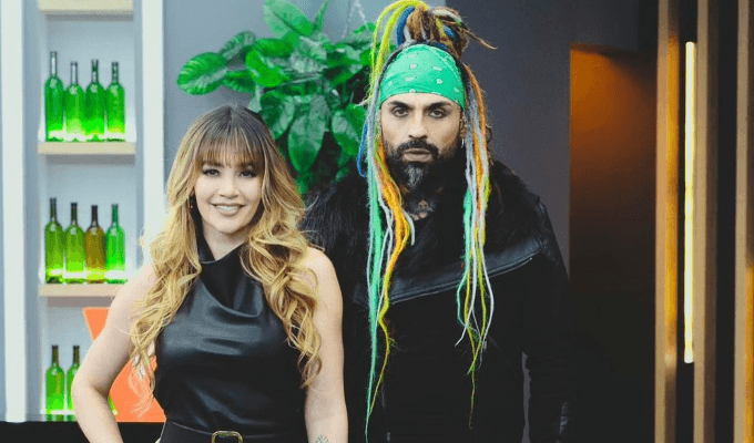 Lina Tejeiro y Roberto Velásquez en 'La casa de los famosos Colombia'